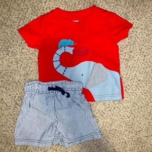 SOLD Shirt and shorts set